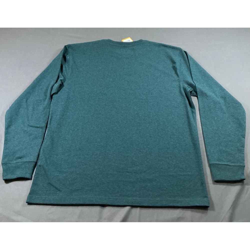 Carhartt Mens Loose Fit Heavyweight Long-Sleeve Pocket T-Shirt Green M K126-GM2 - Picture 8 of 12